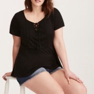 Size 2 torrid peplum tee